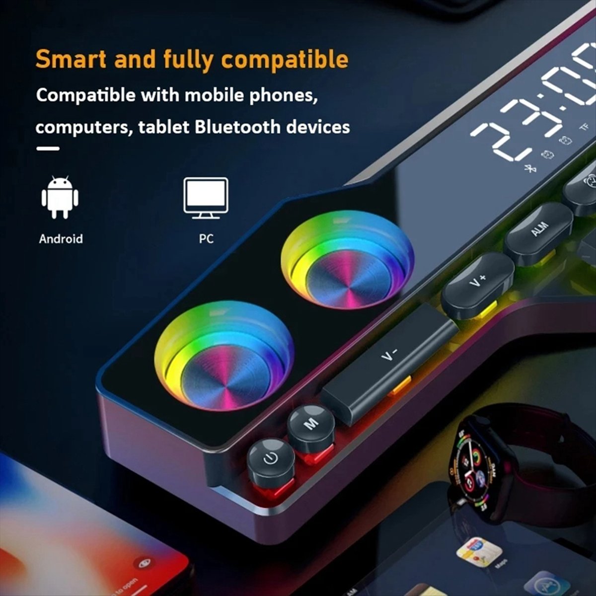 Gaming Home Accessories - Altoparlanti DTC5 V18 con Luci LED