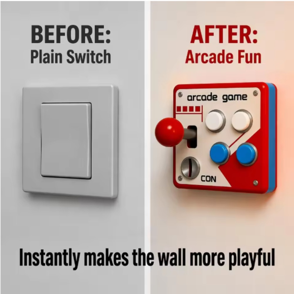 Vintage Gaming Accessories - Copertura per Joystick Arcade Retrò, Decorazione