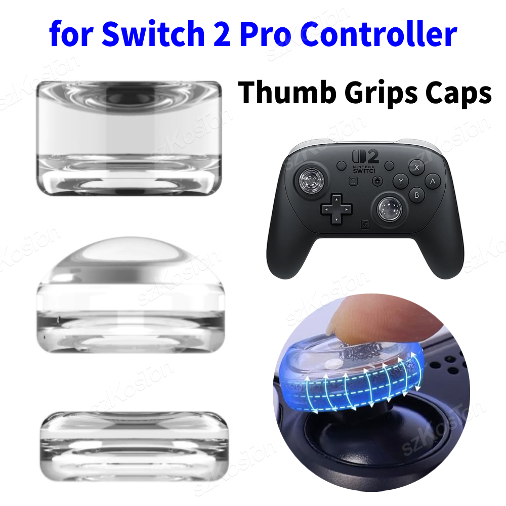 Gaming Accessories Nintendo Switch - Cappucci per impugnature per pollice trasparenti