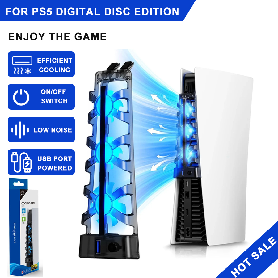 Gaming Zone Accessories - Ventola di Raffreddamento con Luce LED