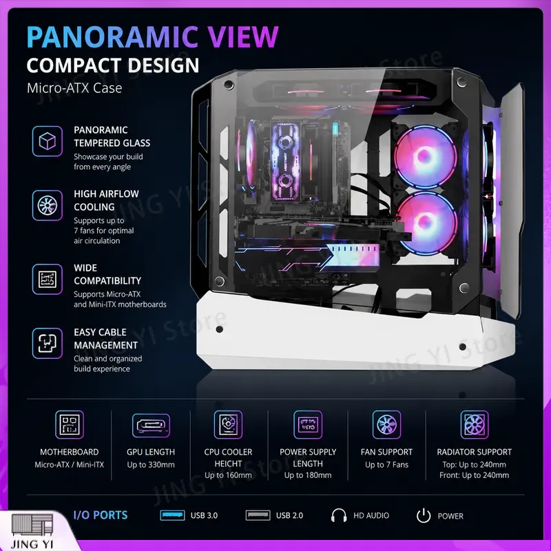 Case per PC Gaming mATX, Chass - Gaming Hardware And Accessories recensione e prezzo