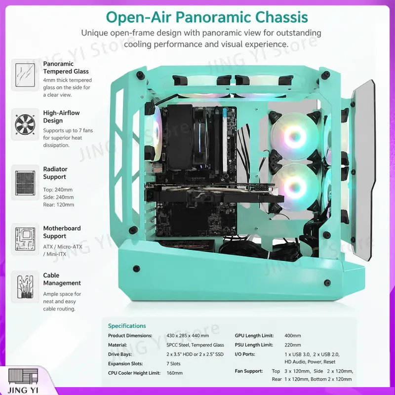 Case per PC Gaming mATX, Chass - Gaming Hardware And Accessories recensione e prezzo
